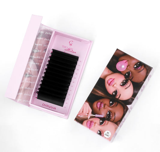 (DISCOUNTED PRICE!) CSUK Matte Black Cashmere Lash Trays (Easy Fan)