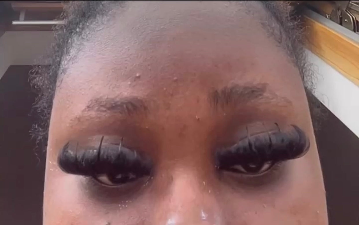 (DISCOUNTED PRICE!) Cat eye with spikes + bottoms custom lash strips