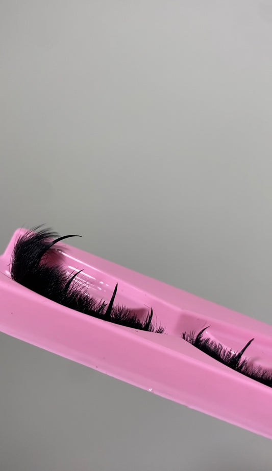 Cat eye + spikes custom lash strips