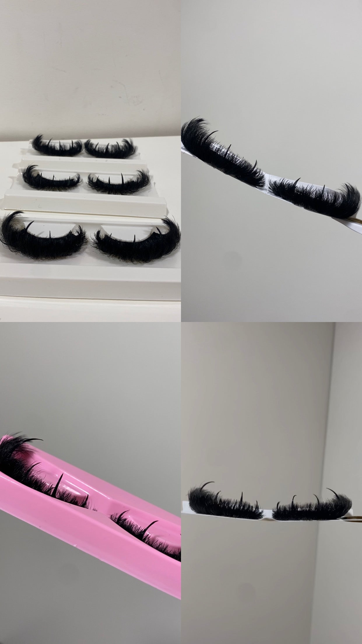 Mega cat eye + spikes custom lash strips