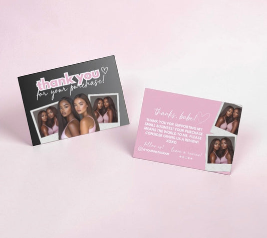 Customisable Business Thank You Card Design