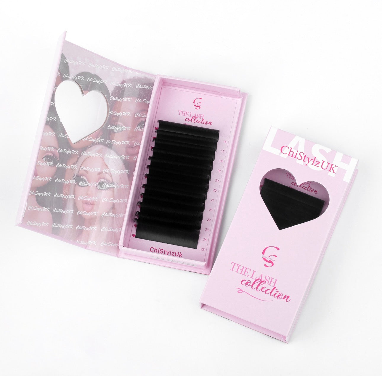 CSUK Matte Black Cashmere Lash Trays (Easy Fan)