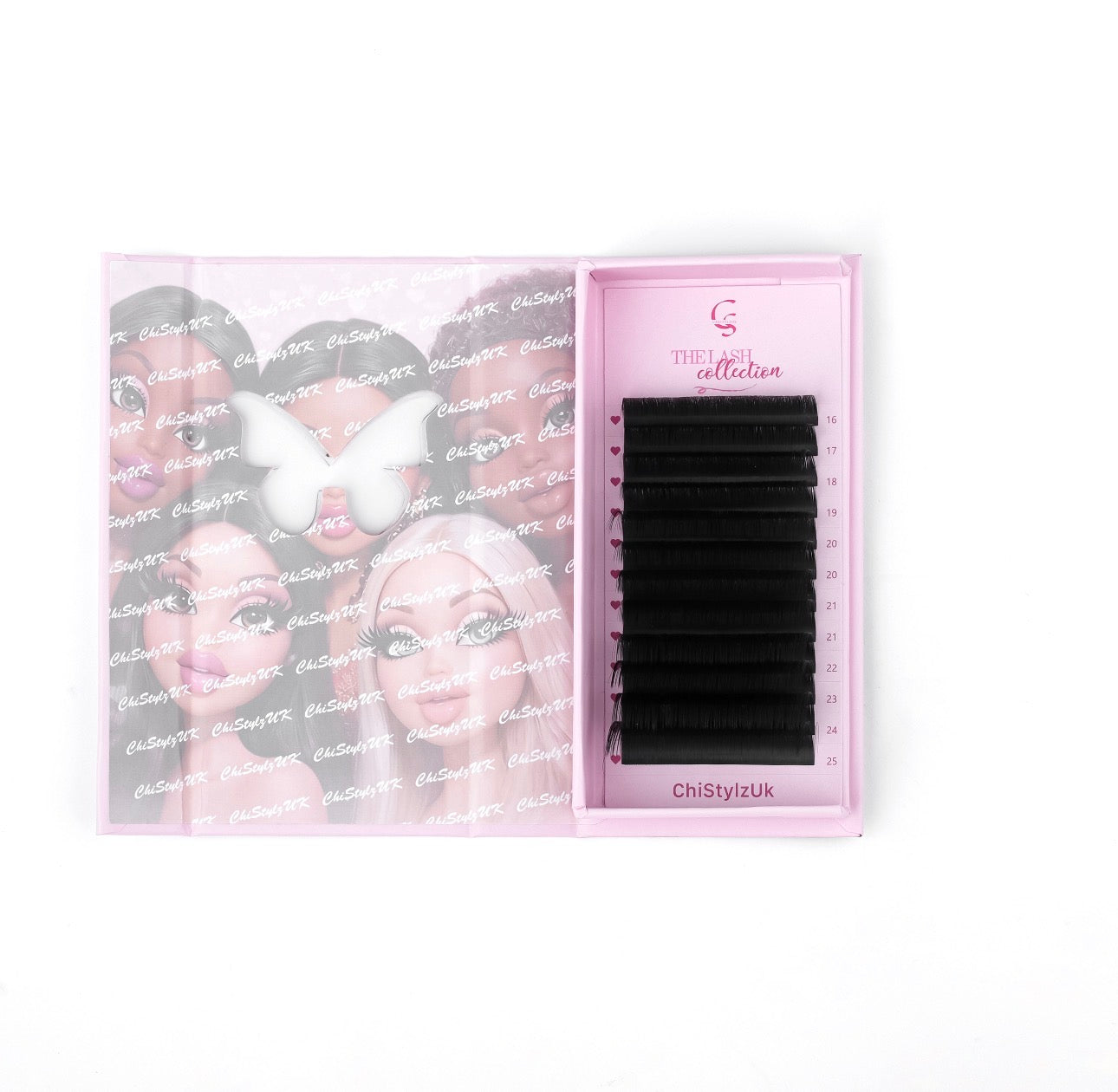 CSUK Matte Black Cashmere Lash Trays (Volume Fan)