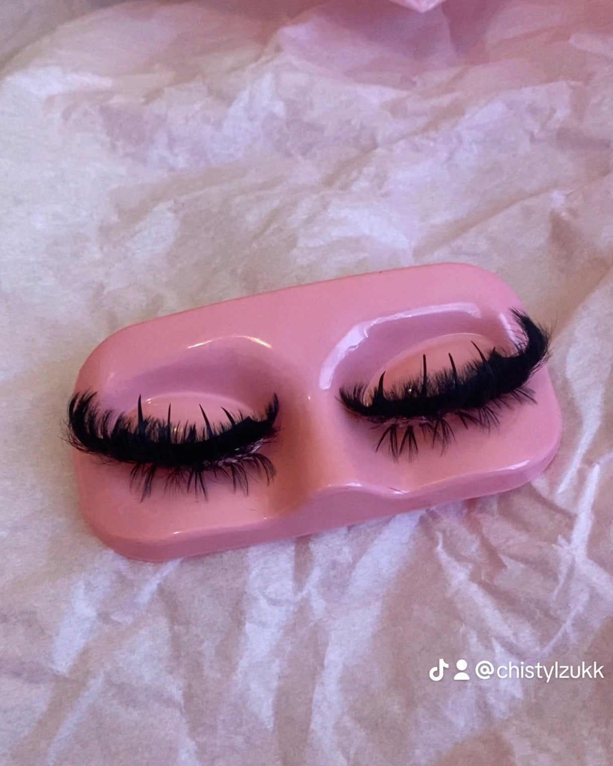 (DISCOUNTED PRICE!) Cat eye with spikes + bottoms custom lash strips