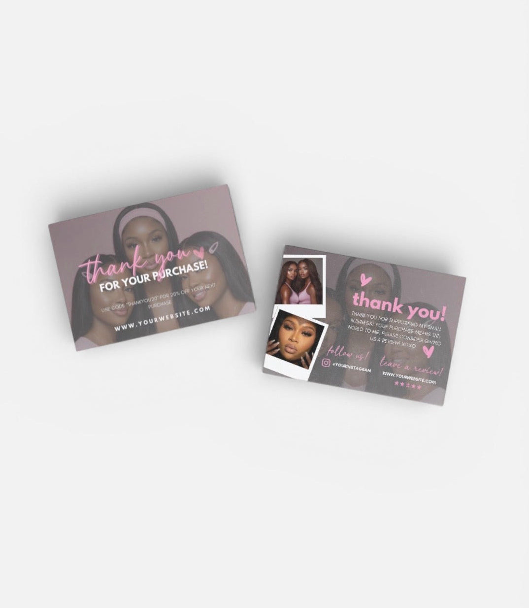 Customisable Business Thank You Card Design