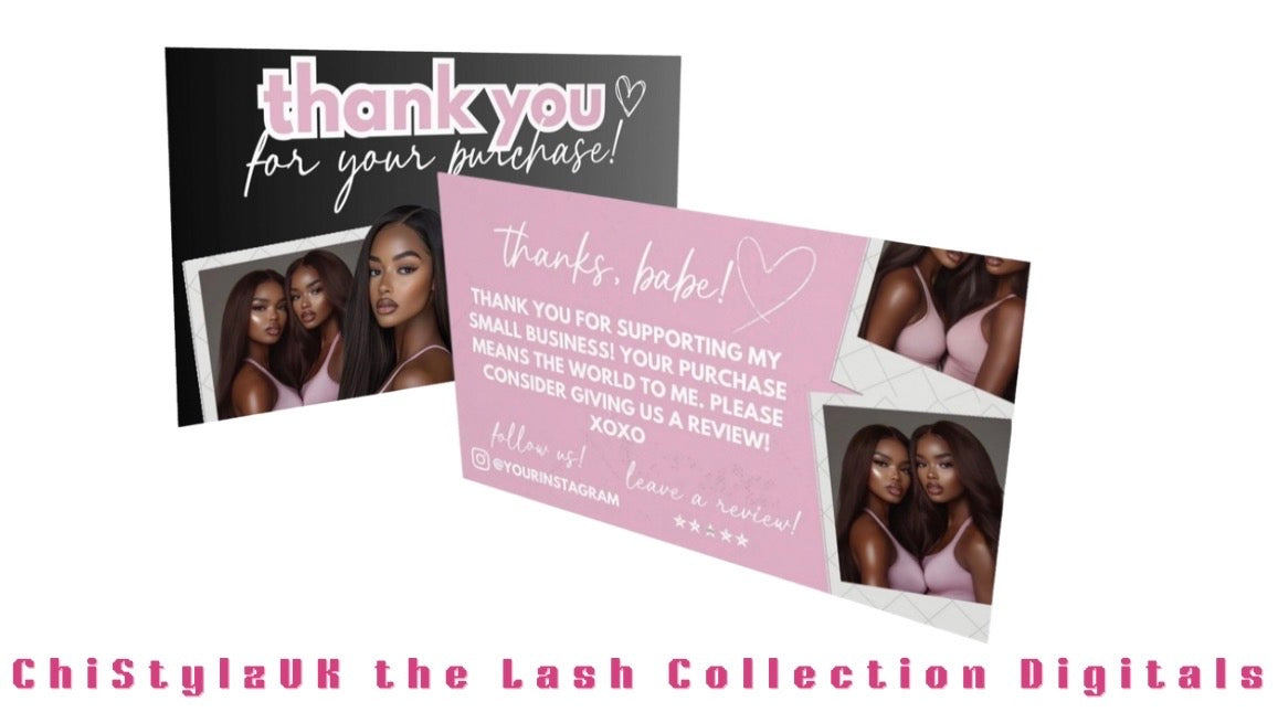 Customisable Business Thank You Card Design