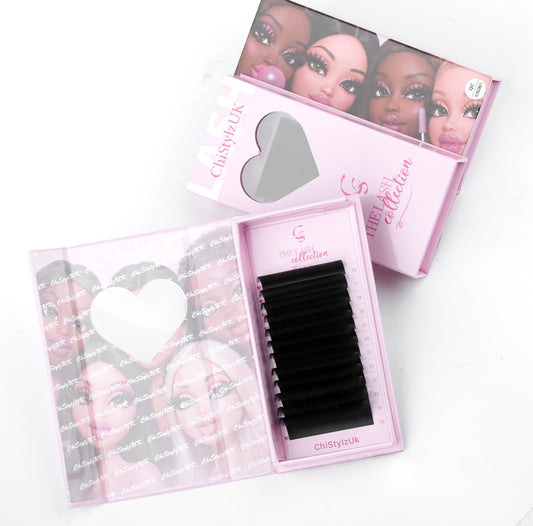 CSUK Matte Black Cashmere Lash Trays (Easy Fan)