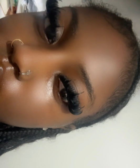 Cat eye + spikes custom lash strips