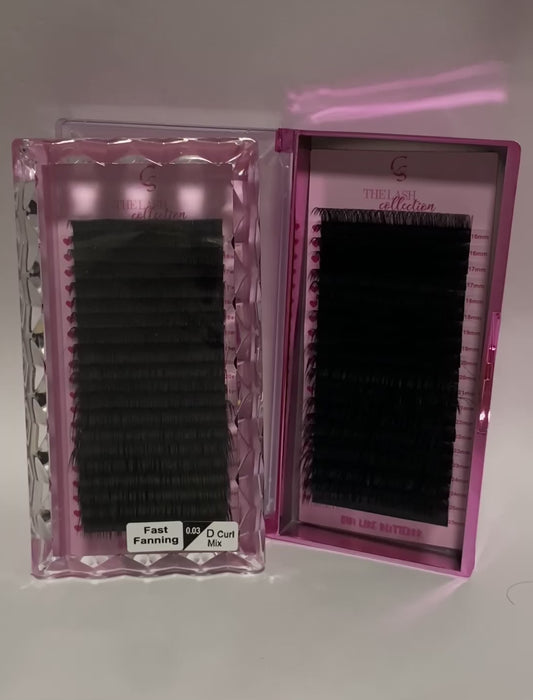 CSUK Matte Black Cashmere Lash Trays (20 Rows)