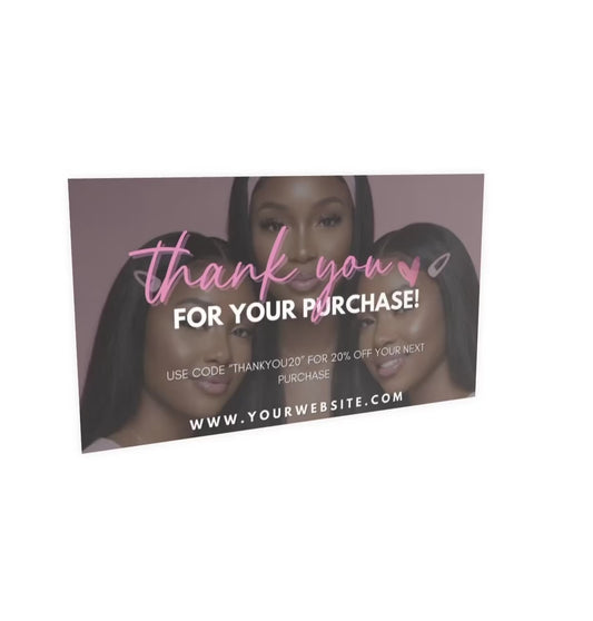 Customisable Business Thank You Card Design